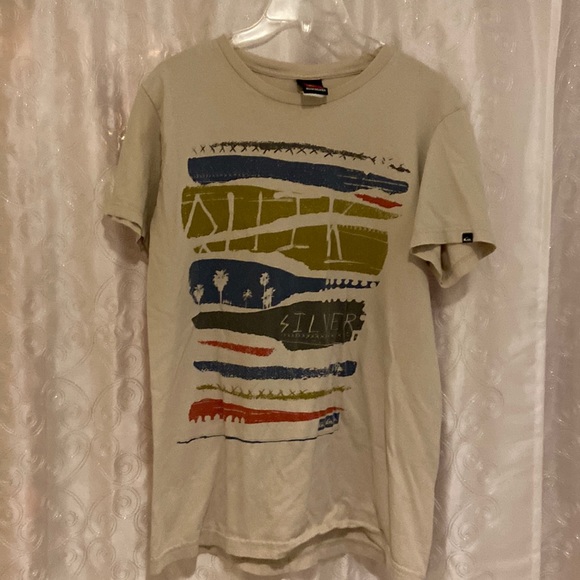 Quicksilver Pattern Skate Boarding T-Shirt Mens Size Medium 🔥 - Picture 1 of 5